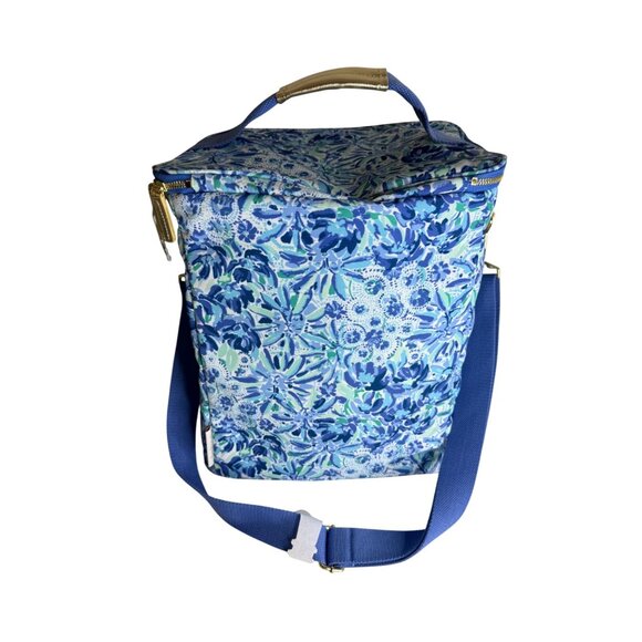 Lilly Pulitzer Insulated Wine Carrier Cooler with Adjustable Strap - Picture 4 of 6